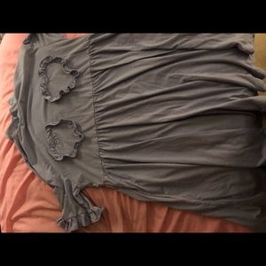 Periwinkle ruffled hearts dress
